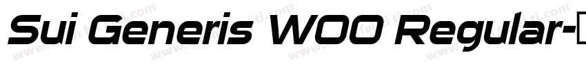 Sui Generis W00 Regular字体转换